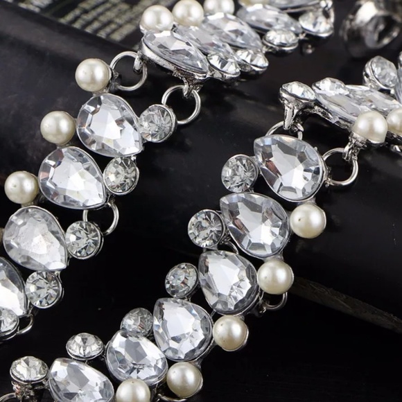 Chunky Sparkly Fashion Statement Choker Necklace - Picture 4 of 7